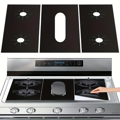 🍳 50% RABATT! 🧽 Wiederverwendbare Herdschutzmatten – Hitzebeständig, leicht zu reinigen & rutschfest – Perfekt für Gaskocher & saubere Küche ✨