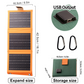 🔥 Ausverkauf – 50 % RABATT 🔥 Tragbares Solarpanel mit USB-Ladefunktion