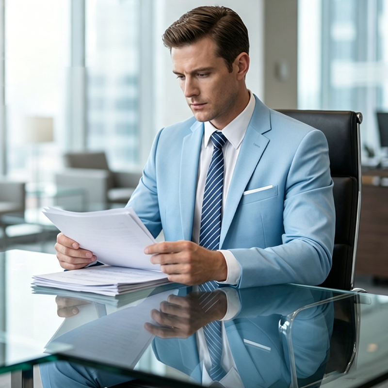 🔥-55% Aktion – Nur solange der Vorrat reicht⏳Zweiteiliges Business-Anzugset für Herren in Modern Fit