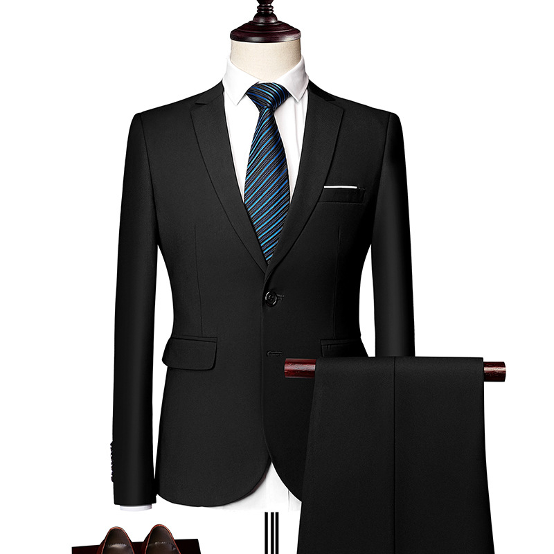 🔥-55% Aktion – Nur solange der Vorrat reicht⏳Zweiteiliges Business-Anzugset für Herren in Modern Fit