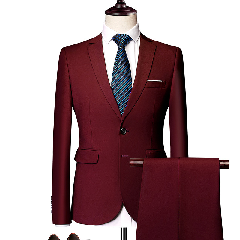 🔥-55% Aktion – Nur solange der Vorrat reicht⏳Zweiteiliges Business-Anzugset für Herren in Modern Fit