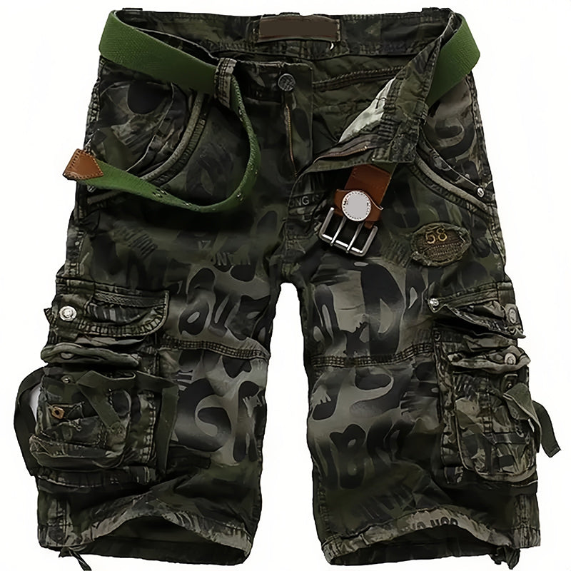 Herren-Cargoshorts 🩸 Klassisch und robust, mit vielen Taschen für alles, was du brauchst, leichtgängigem Reißverschluss, strapazierfähig und abriebfest, geeignet für Arbeit und Freizeit 💪