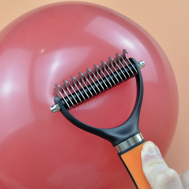 🐾 50% RABATT! 🧹 Doppelseitiger Fellpflege-Enthaarbürste für Haustiere – Effektive Entfernung Von Losehaar, Weiche Borsten & Perfekt Für Hunde & Katzen 🐶