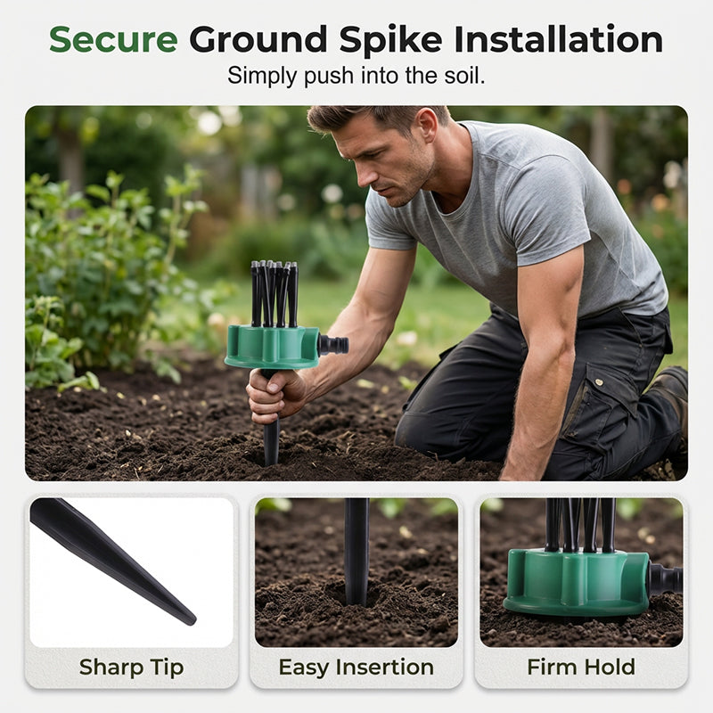 🌿 KAUFE 2, ERHALTE 1 GRATIS! 💧 Präzisions-Gartensprinkler 360° – Vollständige Abdeckung, Einfache Installation & Sanfter Sprühstrahl Für Effiziente Bewässerung 🌸