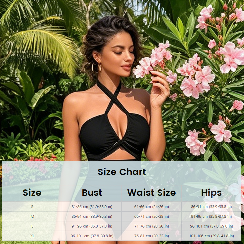 👙 50% RABATT! ☀️ Neckholder-Badeanzug mit Kreuzträgern und hoher Taille – Bauchkontrollierend, figurschmeichelnd & perfekt für Strand, Pool oder den nächsten Urlaub 🌊