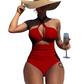 👙 50% RABATT! ☀️ Neckholder-Badeanzug mit Kreuzträgern und hoher Taille – Bauchkontrollierend, figurschmeichelnd & perfekt für Strand, Pool oder den nächsten Urlaub 🌊