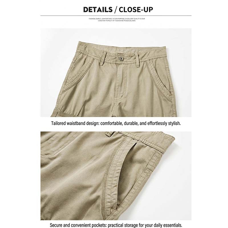 🧥 Taktische Cargohose für Herren | Mehrere Taschen 📦 Strapazierfähige Baumwollmischung 💪 Lockere, formgebende Kniepartie 🦵 Verstellbarer Bund und Beinabschlüsse 🎛️