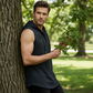 📢📢40 % RABATT !! ⏰🏋️‍♂️ Herren Ärmelloses Workout-Hoodie-Tank-Top – Mjukt Tyg, Kapuschong & Perfekt För Gym, Löpning Eller Chilliga Dagar Hemma 🏃