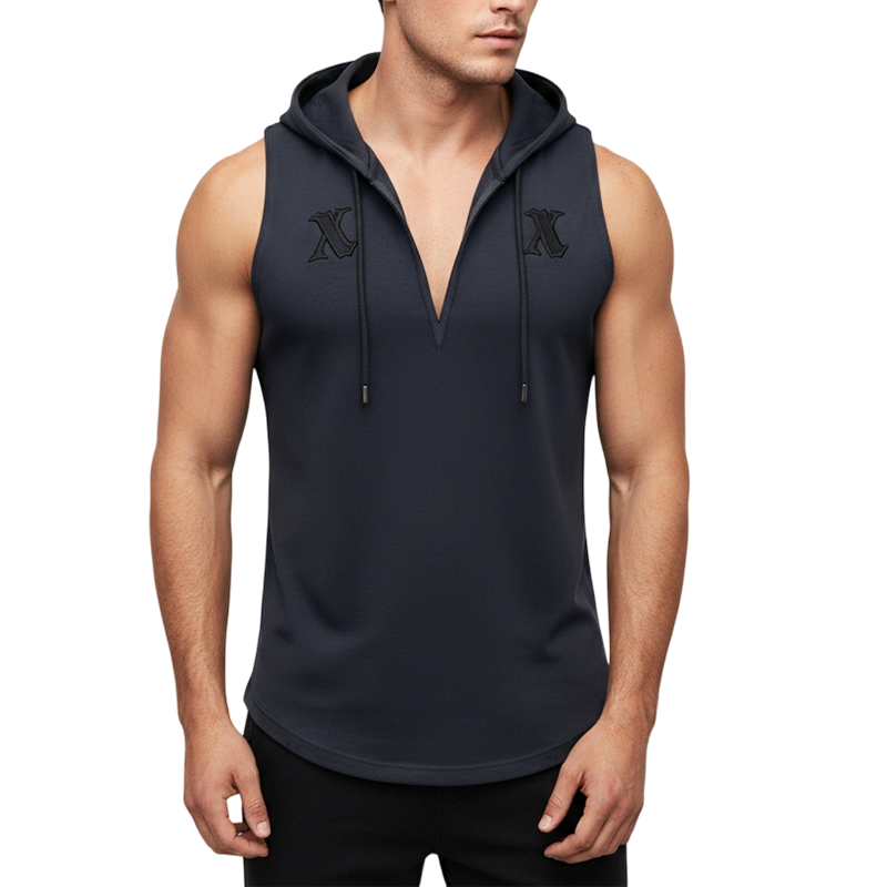 📢📢40 % RABATT !! ⏰🏋️‍♂️ Herren Ärmelloses Workout-Hoodie-Tank-Top – Mjukt Tyg, Kapuschong & Perfekt För Gym, Löpning Eller Chilliga Dagar Hemma 🏃