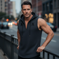 📢📢40 % RABATT !! ⏰🏋️‍♂️ Herren Ärmelloses Workout-Hoodie-Tank-Top – Mjukt Tyg, Kapuschong & Perfekt För Gym, Löpning Eller Chilliga Dagar Hemma 🏃