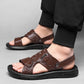 👞 50% RABATT! ☀️ Atmungsaktive Herren-Sandalen aus Rindsleder für den doppelten Gebrauch – Bequem, vielseitig & perfekt für Freizeit und Strand 🏖️