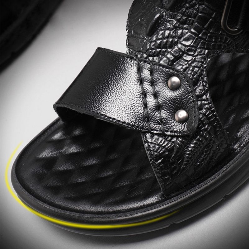 👞 50% RABATT! ☀️ Atmungsaktive Herren-Sandalen aus Rindsleder für den doppelten Gebrauch – Bequem, vielseitig & perfekt für Freizeit und Strand 🏖️