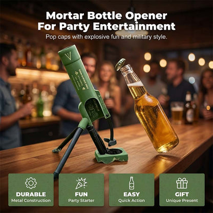 💥 50% RABATT! 🍾 Flaschenöffner im Granatwerfer-Design – originell, robust & ein echter Hingucker – Perfekt als Geschenk für Männer, ideal für Partys & die nächste Bierrunde 🎁