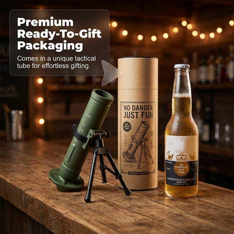 💥 50% RABATT! 🍾 Flaschenöffner im Granatwerfer-Design – originell, robust & ein echter Hingucker – Perfekt als Geschenk für Männer, ideal für Partys & die nächste Bierrunde 🎁