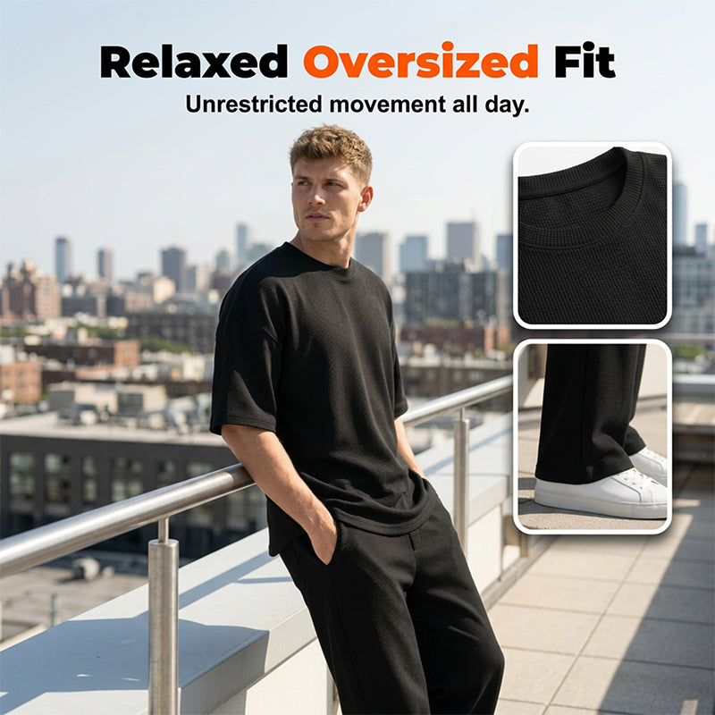 🎁 LIMITED-TIME 50% OFF! 👔 Men's T-Shirt & Wide-Leg Pants 2-Piece Set – Trendy, Comfortable & Ready-to-Wear 💥