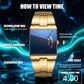 ⌚ 40% RABATT! 💼 Herren-Quarzarmbanduhr im quadratischen Design – Edelstahlband, wasserdicht & modern – Ideal für Alltag & Business ✨