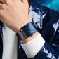 ⌚ 40% RABATT! 💼 Herren-Quarzarmbanduhr im quadratischen Design – Edelstahlband, wasserdicht & modern – Ideal für Alltag & Business ✨