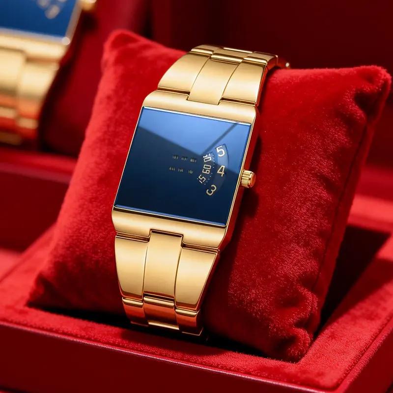 ⌚ 40% RABATT! 💼 Herren-Quarzarmbanduhr im quadratischen Design – Edelstahlband, wasserdicht & modern – Ideal für Alltag & Business ✨