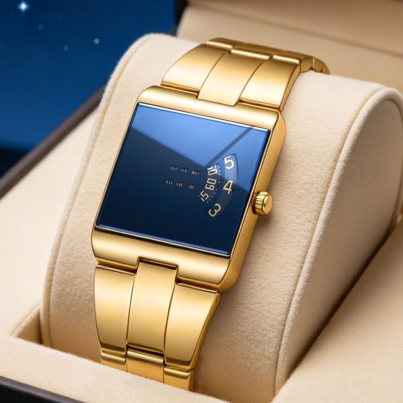 ⌚ 40% RABATT! 💼 Herren-Quarzarmbanduhr im quadratischen Design – Edelstahlband, wasserdicht & modern – Ideal für Alltag & Business ✨