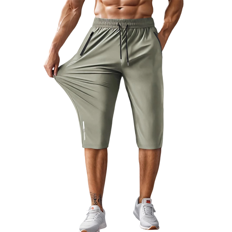 🩳 LIMITED-TIME 50% RABATT! 🏃‍♂️ Sport-Caprihose für Herren – Schnelltrocknend, Elastisch, Reißverschlusstaschen ✨