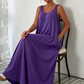 Damen Lässiges Ärmelloses Maxikleid