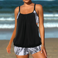 ⏰Damen Tankini mit Blouson-Top & Shorts 💥 bequem, modern & ideal für Strand & Pool ☀️