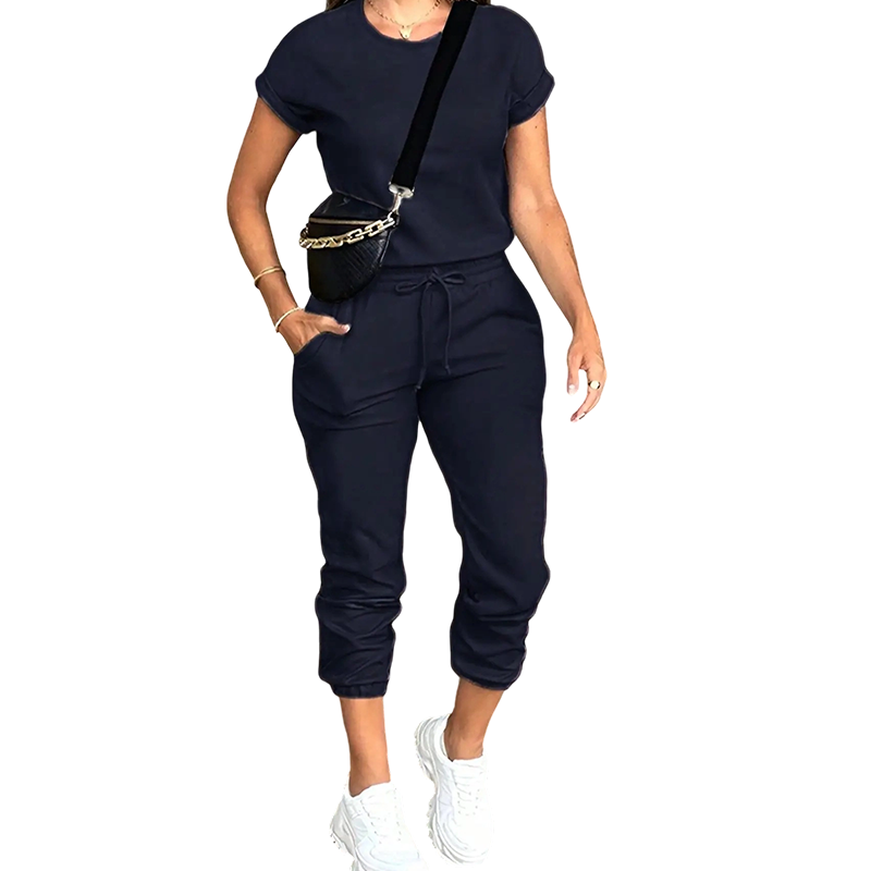 👕 LIMITED-TIME 50% RABATT! ✨ Damen Trainingsanzug – Bequem, Taschen, Kordelzug, Lässig ✨