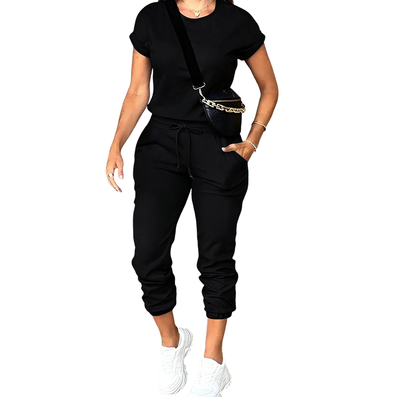 👕 LIMITED-TIME 50% RABATT! ✨ Damen Trainingsanzug – Bequem, Taschen, Kordelzug, Lässig ✨