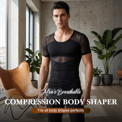 👕 50 % RABATT! 🔥 Atmungsaktiver Kompressionsbody für Herren – Feuchtigkeitstransportierend, 4-Wege-Stretch & perfekt für Training, Laufen oder als Unterhemd 🏋️‍♂️