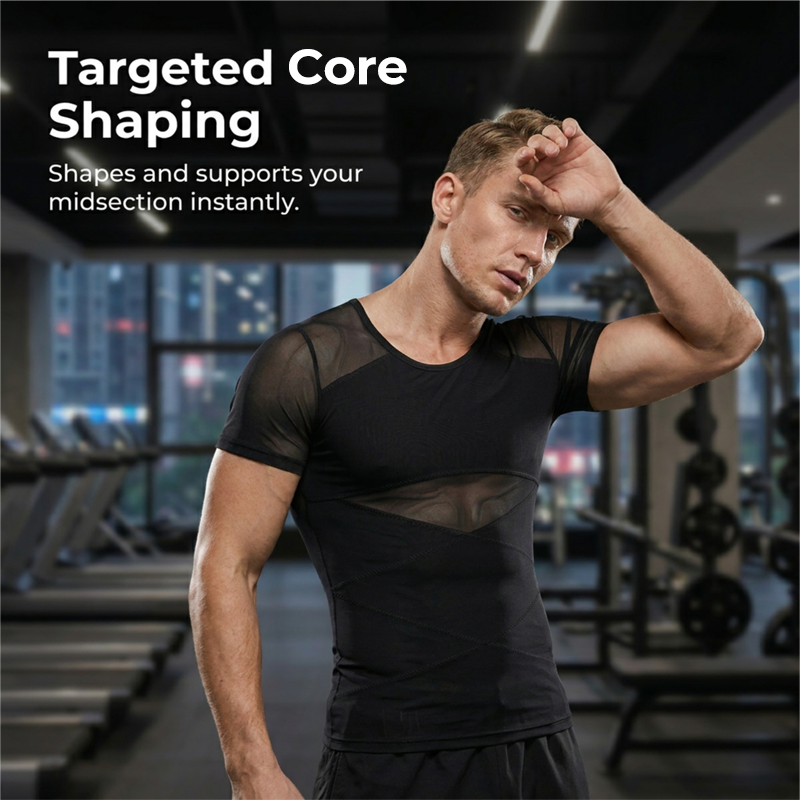 👕 50 % RABATT! 🔥 Atmungsaktiver Kompressionsbody für Herren – Feuchtigkeitstransportierend, 4-Wege-Stretch & perfekt für Training, Laufen oder als Unterhemd 🏋️‍♂️