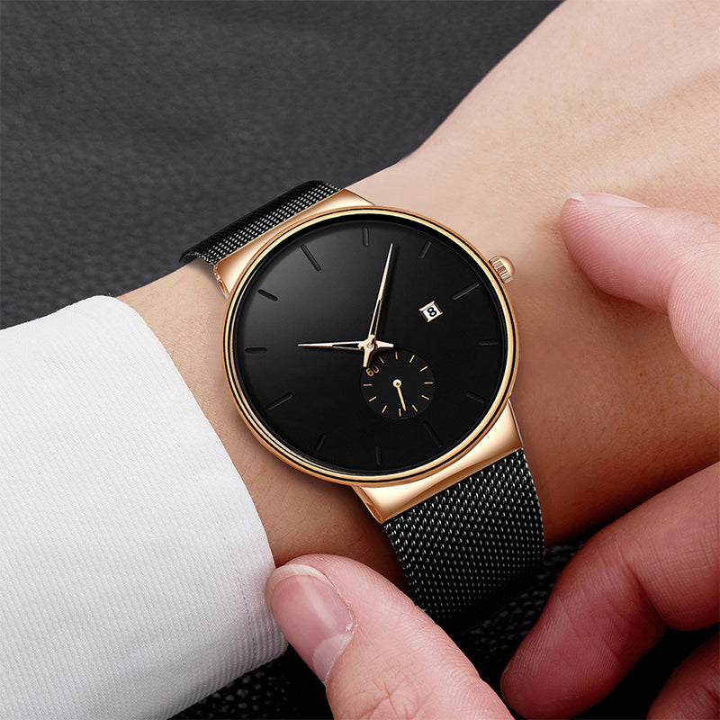 ⏰ LIMITED-TIME 50% RABATT! ✨ Minimalistische Herrenuhr – Wasserdicht, Quarzwerk, Edelstahl ✨