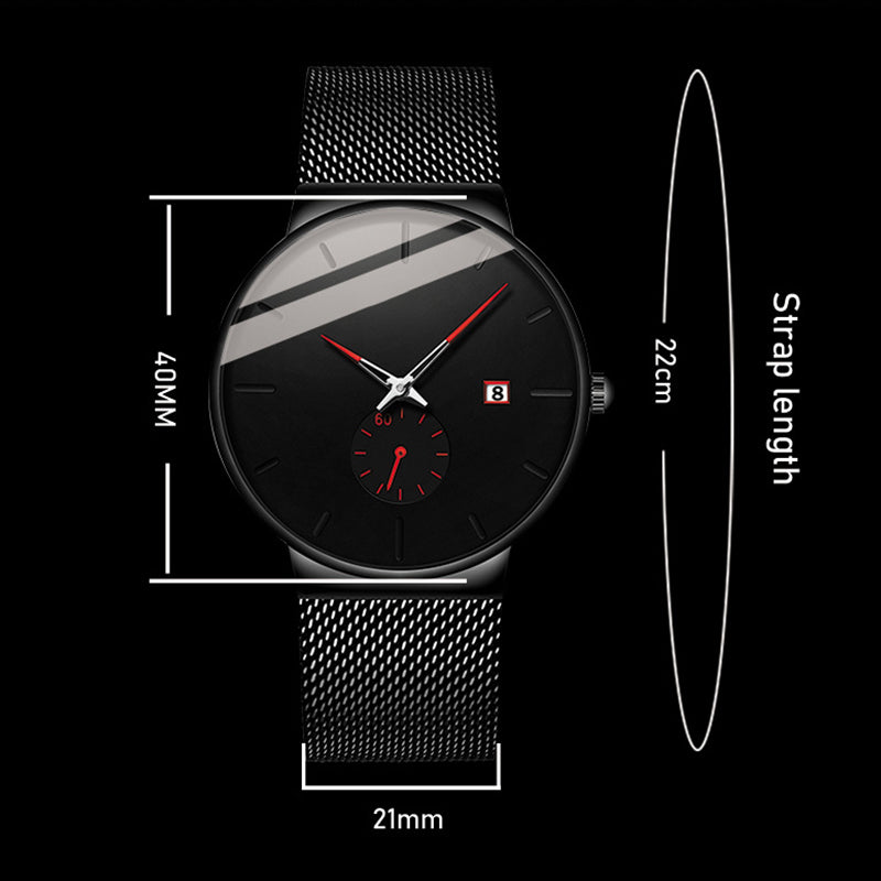 ⏰ LIMITED-TIME 50% RABATT! ✨ Minimalistische Herrenuhr – Wasserdicht, Quarzwerk, Edelstahl ✨