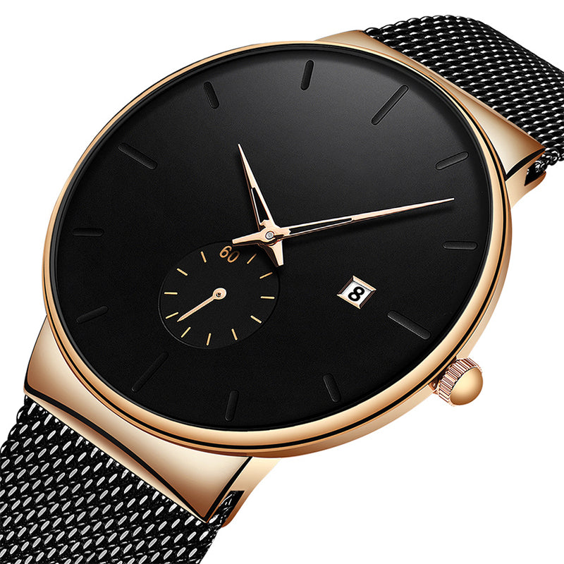 ⏰ LIMITED-TIME 50% RABATT! ✨ Minimalistische Herrenuhr – Wasserdicht, Quarzwerk, Edelstahl ✨