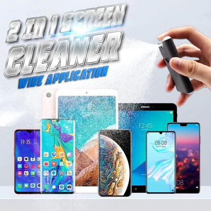 📱 2‑in‑1 Bildschirmreiniger – Tragbar, wiederverwendbar & Mikrofaser ✨