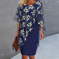 👗 NUR FÜR BEGRENZTE ZEIT: 50 % RABATT! ✨ Set aus Blumen-Überwurf und Kleid – elegant und feminin ✨