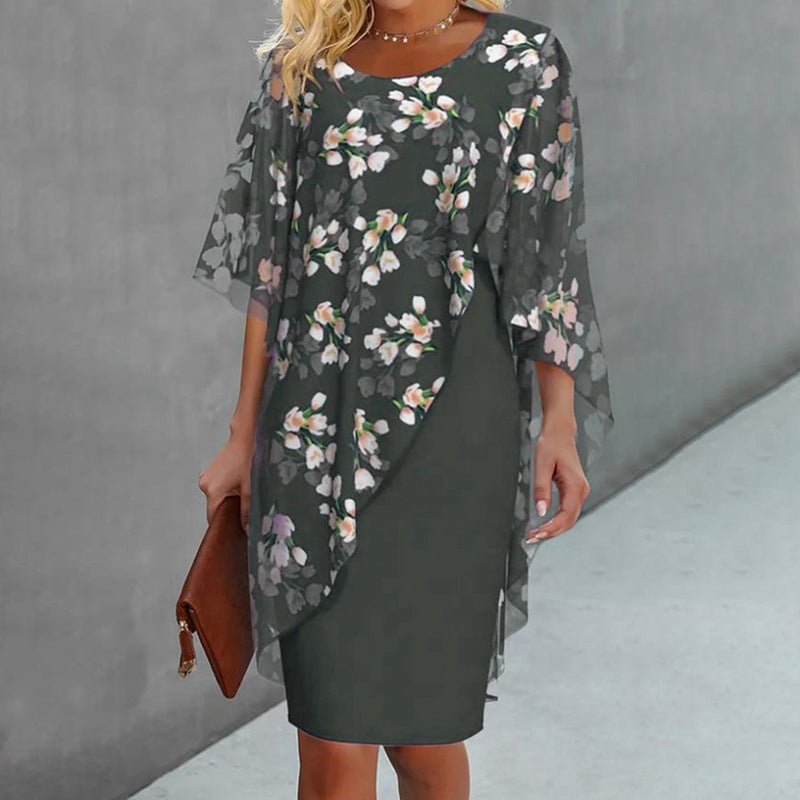 👗 NUR FÜR BEGRENZTE ZEIT: 50 % RABATT! ✨ Set aus Blumen-Überwurf und Kleid – elegant und feminin ✨