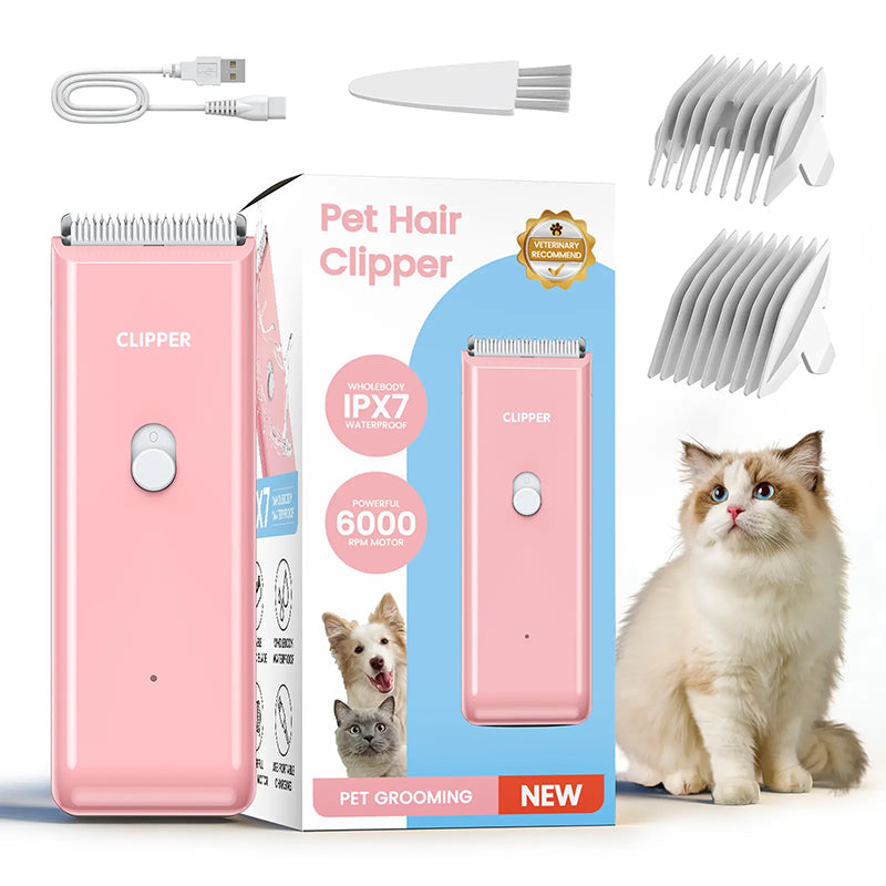 Leise Tierhaarschneidemaschine – Für Hund & Katze 🐶🐱 Wasserdicht & Wiederaufladbar