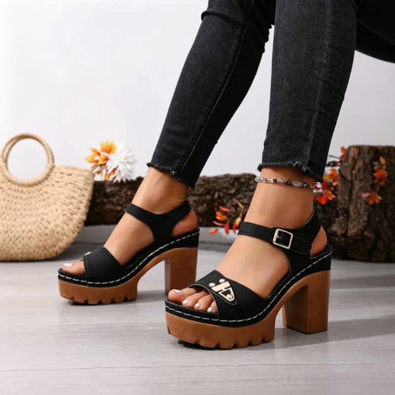 👡 50% RABATT! ☀️ Damen Blockabsatz Plateau Sandalen – Stabil, gepolstert & perfekt für den Sommer – Bequem für lange Spaziergänge, Strandtage oder den täglichen Gebrauch ✨