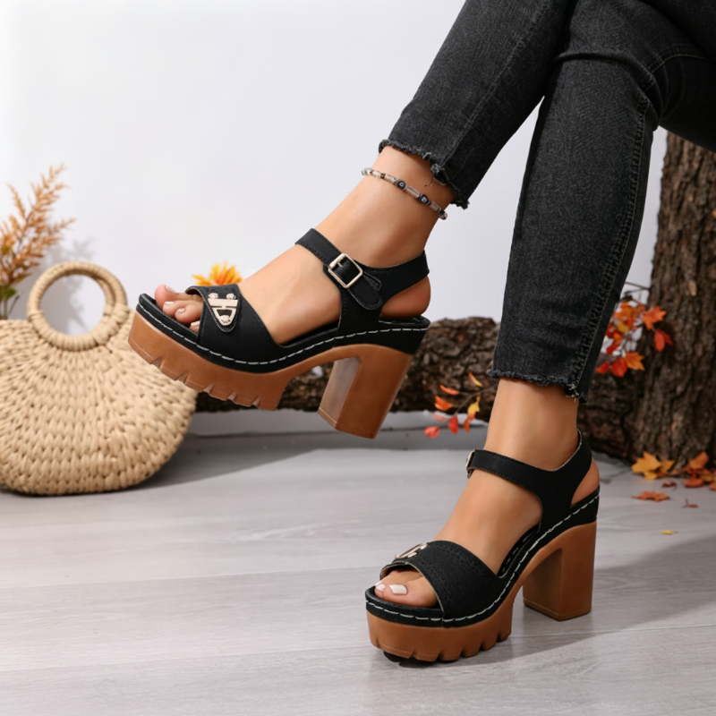 👡 50% RABATT! ☀️ Damen Blockabsatz Plateau Sandalen – Stabil, gepolstert & perfekt für den Sommer – Bequem für lange Spaziergänge, Strandtage oder den täglichen Gebrauch ✨