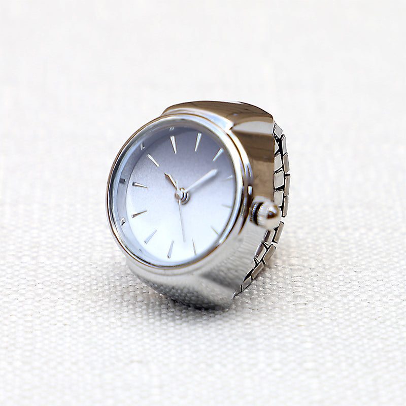 💍 50% RABATT JETZT! ⌚ Kreativer Runder Quarz Fingerring Uhr – Stilvoll, Verstellbar & Kompakt – Einzigartiges Accessoire für den Alltag oder Partys ✨