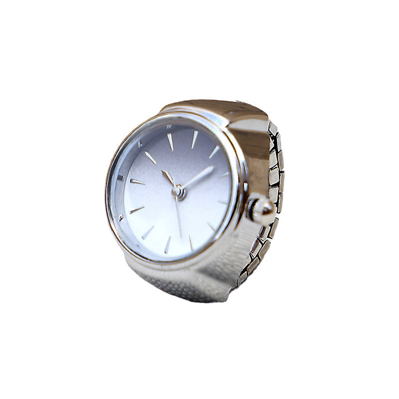 💍 50% RABATT JETZT! ⌚ Kreativer Runder Quarz Fingerring Uhr – Stilvoll, Verstellbar & Kompakt – Einzigartiges Accessoire für den Alltag oder Partys ✨