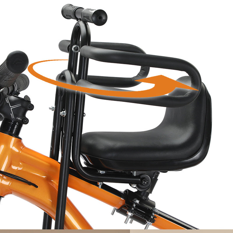 🚵‍♀️🧒 Vorderer Kinderfahrradsitz für Mountainbike & Fahrrad – Klappbar, stabil & bequem für Ausflüge mit Kindern