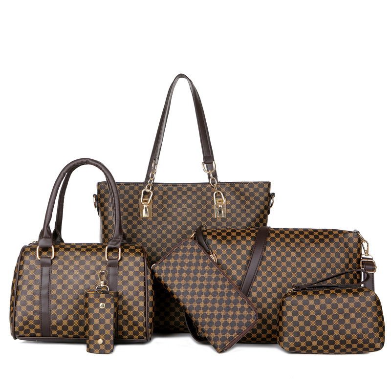 🔥LETZTER TAG – 50 % RABATT👜 6-teiliges Taschenset | ✨ Hochwertiges PU-Leder · Klassisch, strapazierfähig und pflegeleicht🎒