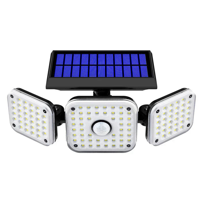 Solar Bewegungsmelderleuchte☀️✨Mehrere Leuchtenköpfe Außenlampe