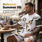 👕 50% RABATT! 🦁 2-teiliges Freizeit-Set für Herren – Mit Löwen-Print & atmungsaktivem Oberteil – Bequeme Shorts, vielseitig für Sommer, Strand oder Alltag – lässiger 2-in-1 Look ☀️✨
