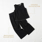 👚🤍 Damen ärmelloses Top & weites Bein Hosen Set – Fließend, luftig & elegant – Perfekt für Sommer, Strand oder besondere Anlässe – bequemer 2-teiliger Look ✨