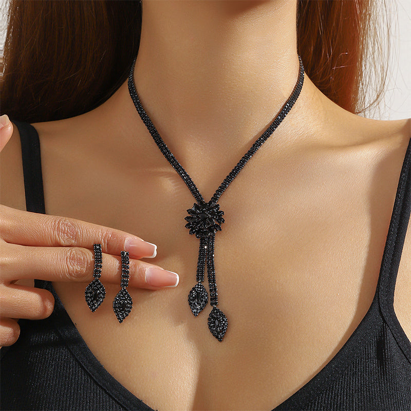 🌼 ZEITLICH BEGRENZT 50% RABATT! ✨ Damen Zirkon Blumen Schmuckset – Elegant, Funkelnd, Geschenkfertig 💎