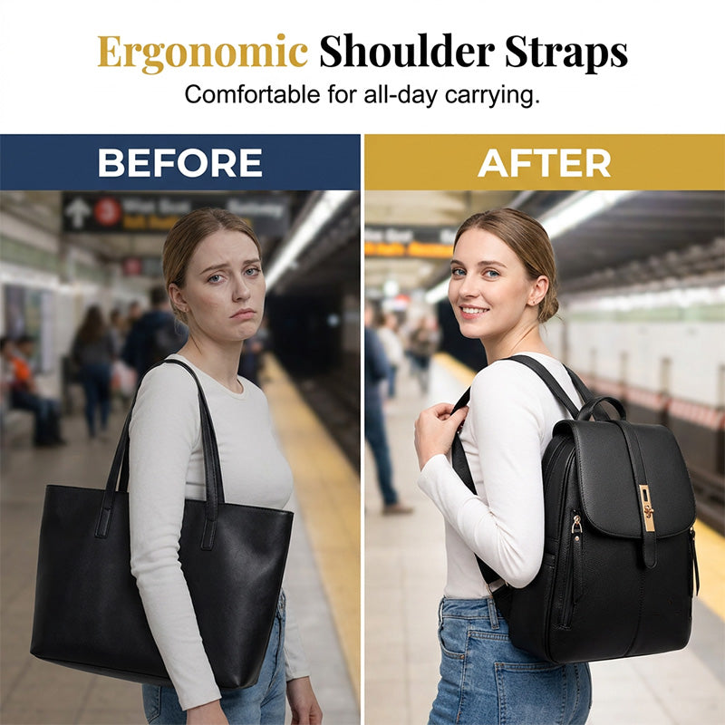 🎒 50% RABATT! ✈️ Damen PU-Leder Rucksack – Modische Schultertasche für Reisen – Geräumig, vielseitig & stilvoll – perfekt für Arbeit, Freizeit oder Kurztrips – inklusive kostenlosem Versand 👜