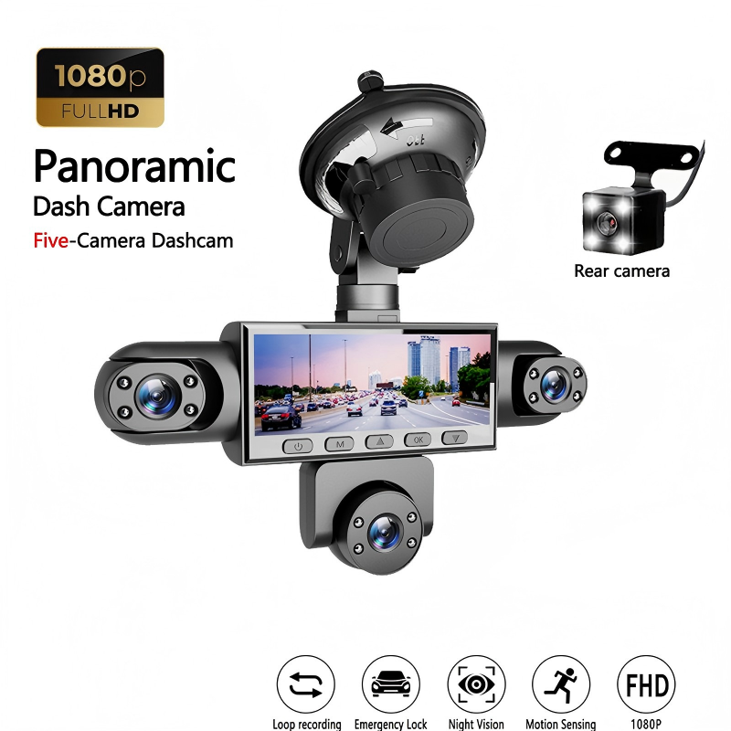 📢📢50% RABATT !!⏰📹 HD 1080P Dashcam mit mehreren Objektiven und Nachtsicht! Mehrere Linsen, klare Sicht bei Tag & Nacht. 🔥✨