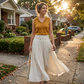 👗 50% RABATT! 👖 Damen-A-Linien-Rock mit hohem Bund – Figurumschmeichelnd & vielseitig – Leichter, fließender Stoff – perfekt für Büro, Freizeit oder besondere Anlässe – kombiniert mit Bluse oder Top 🌸